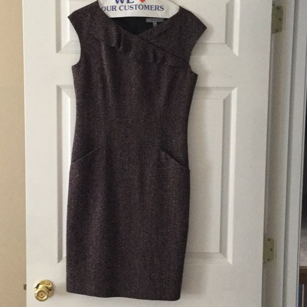 Beautiful purple tweed dress with pockets!